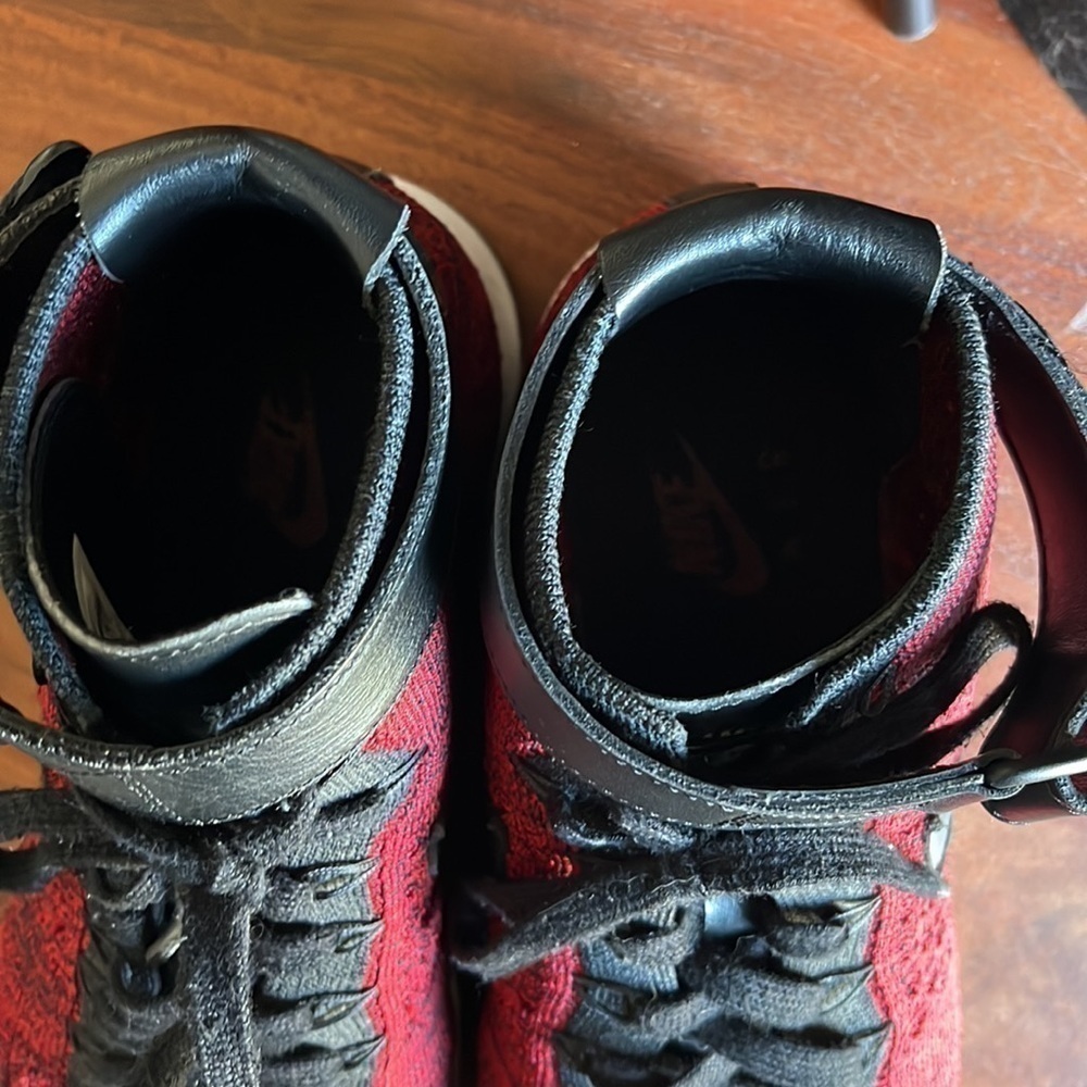 Nike flyknit airforce 1 mid ultra university red/black - Picture 5 of 7